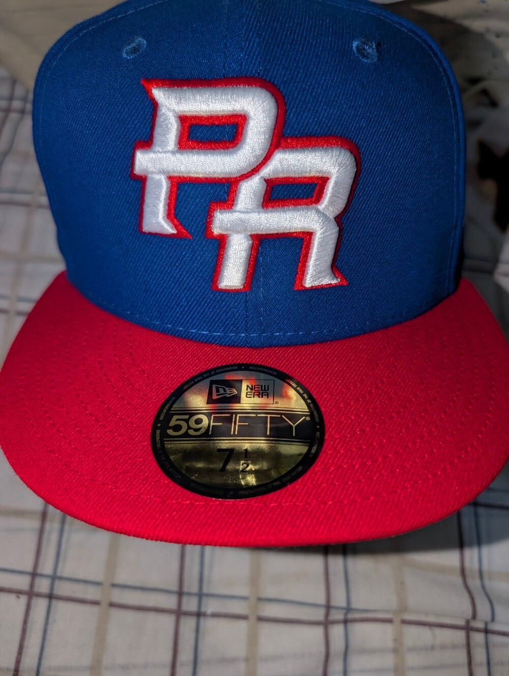 New Era 59FIFTY Puerto Rico Blue and Red Fitted Cap World Baseball Classic 7 1/2
